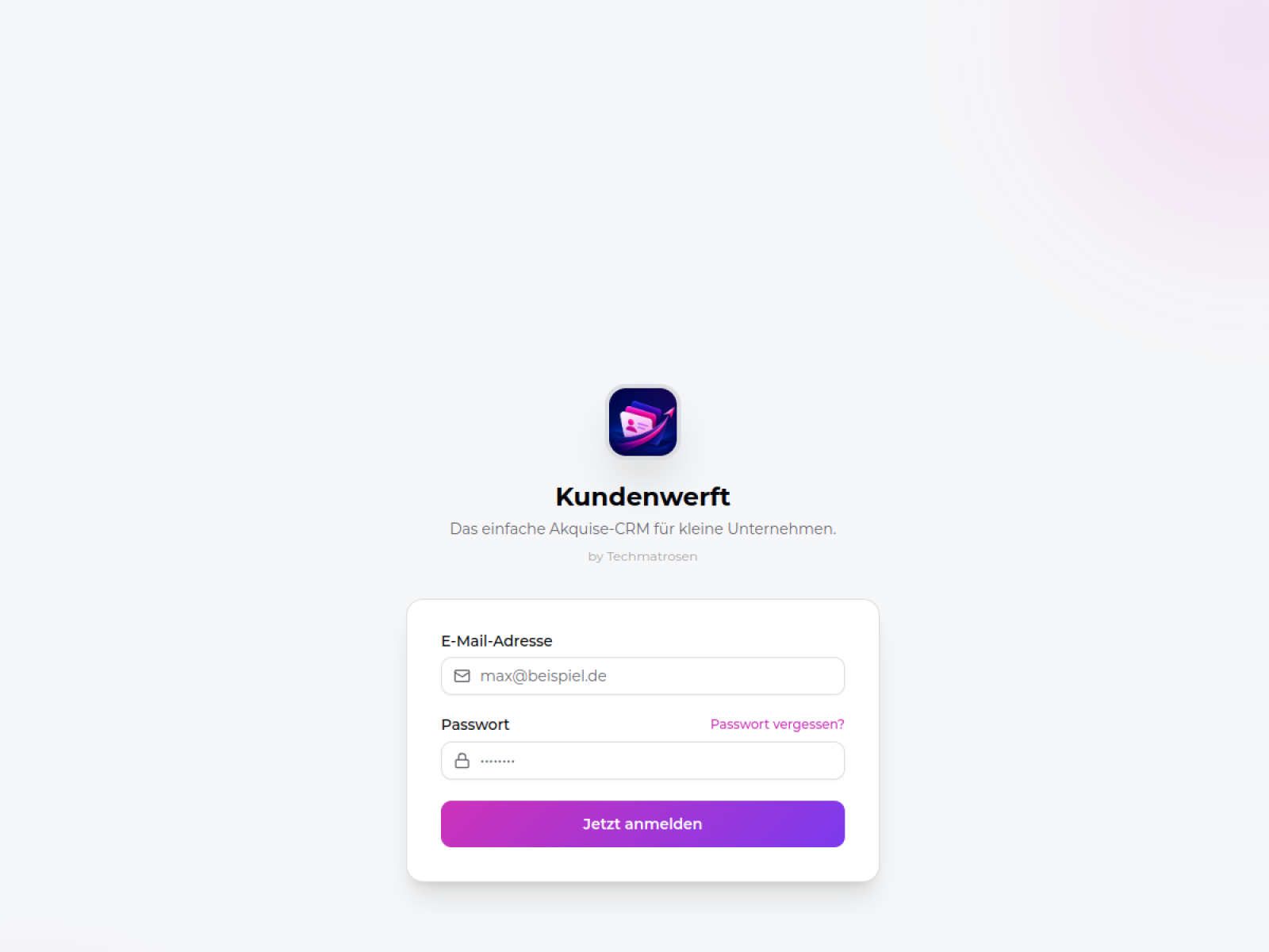 Website-Vorschau der Kundenwerft